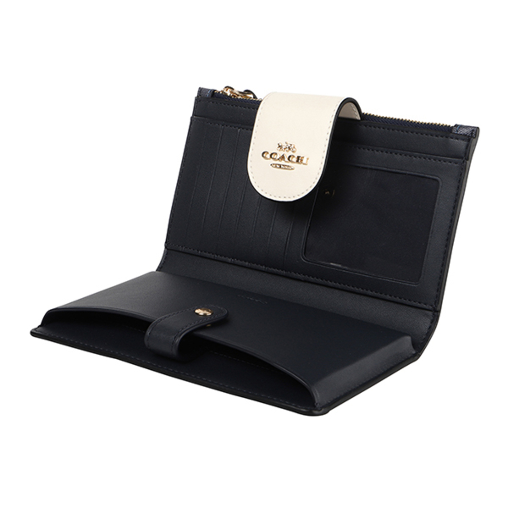 Coach Signature Color Block Wallet Blue - image 5